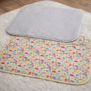 Two waterproof soft changing change mat mats